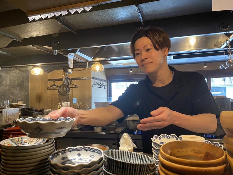 オープンキッチンで、接客も出来る!