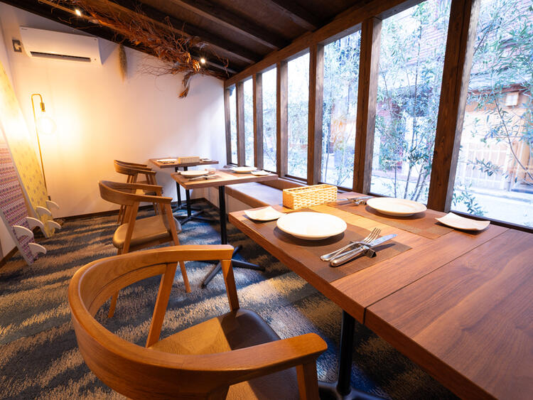 日が差し込むと開放感のある空間に！