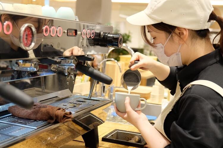 ラテアートを学べる◎※画像は姉妹店