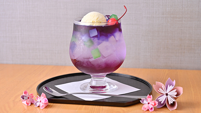 まるで紫陽花のように美しいスイーツが人気