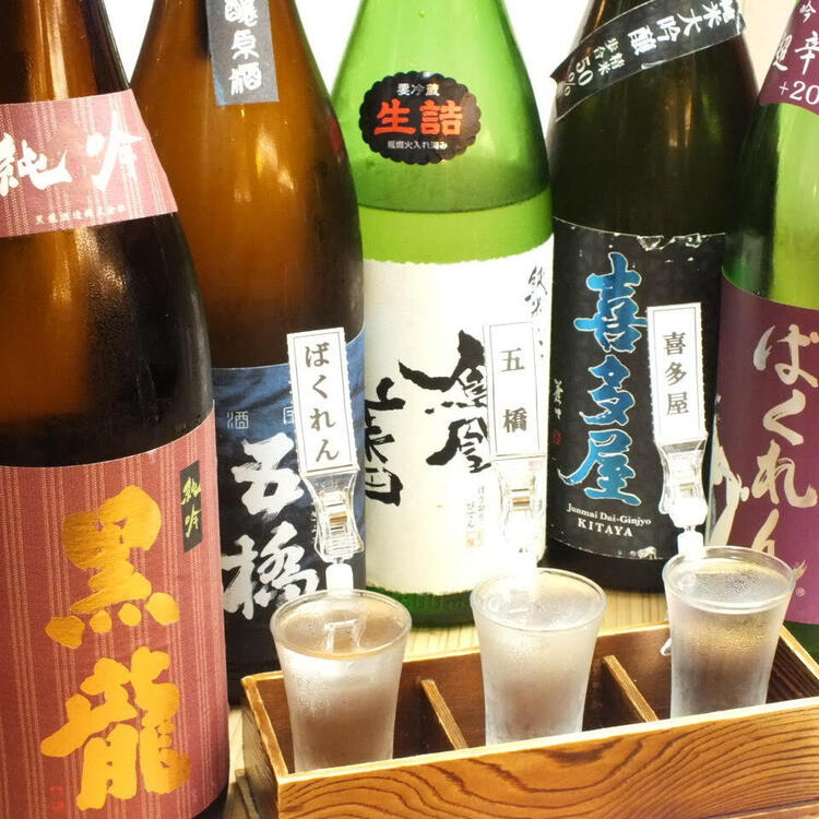 料理に合う地酒を多数ご提供しています！