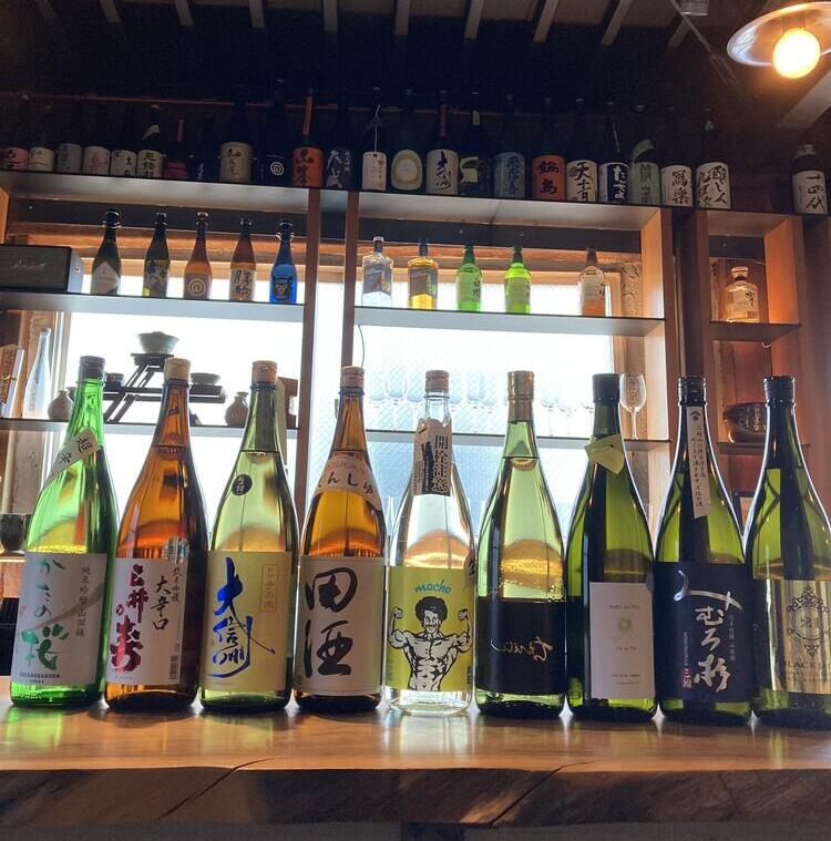 日本酒は常時12〜13種類をご用意♪
