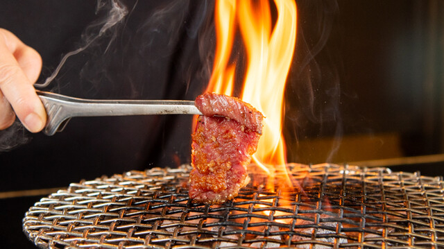 備長炭で焼いていただいています◎