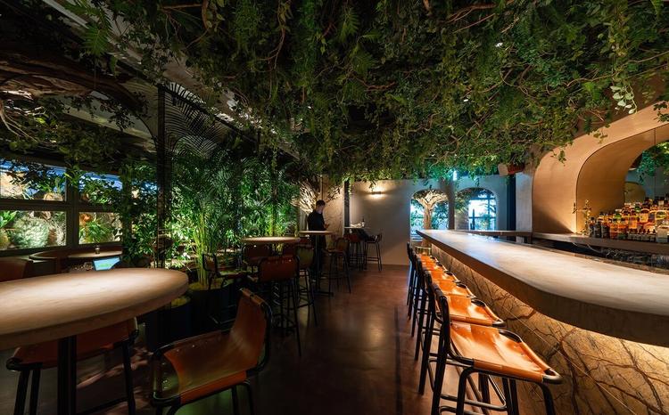 自然音など店内には心地の良い音楽が流れる