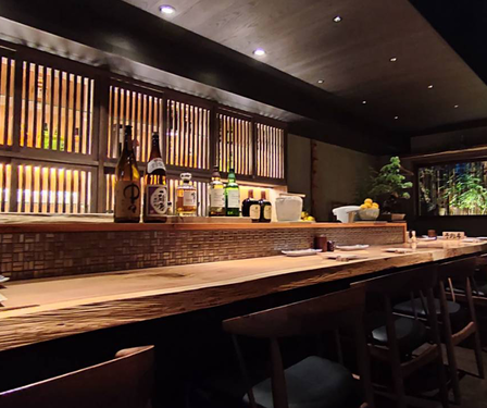 洗練された店内