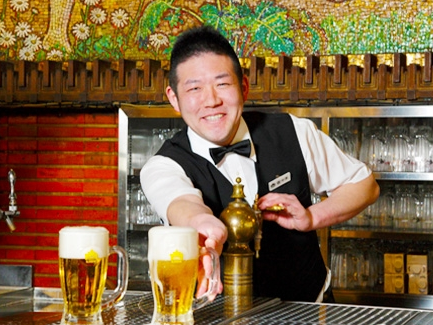 マイスターが注ぐ最高の生ビール！
