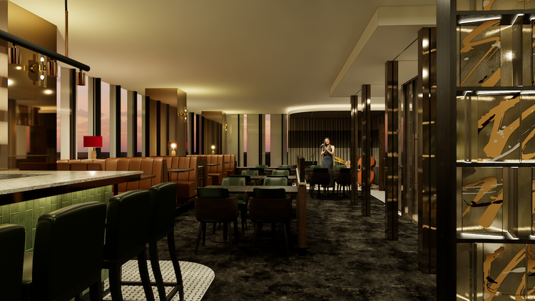 バーやプライベートルームも完備！