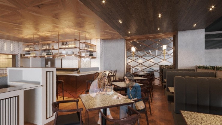 ライブ感溢れるオープンキッチン！