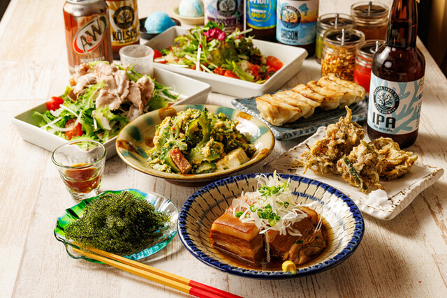 クラフトビール×沖縄料理◎
