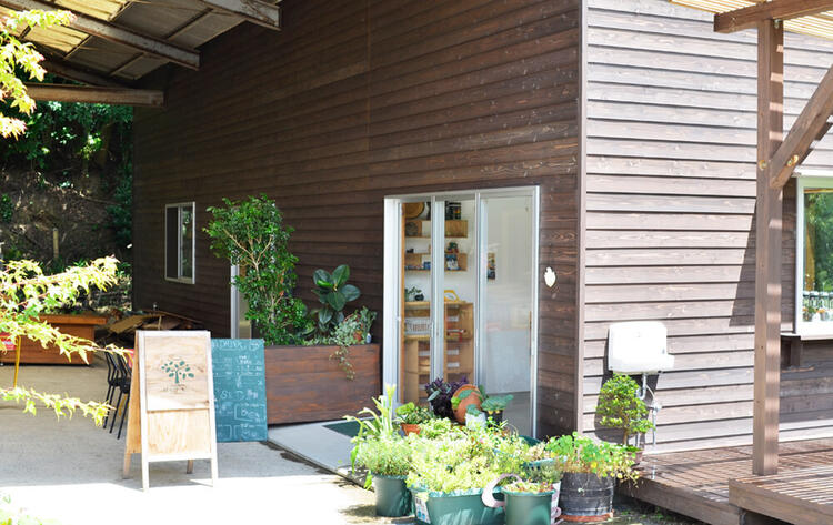 森の中にあるカフェ♪