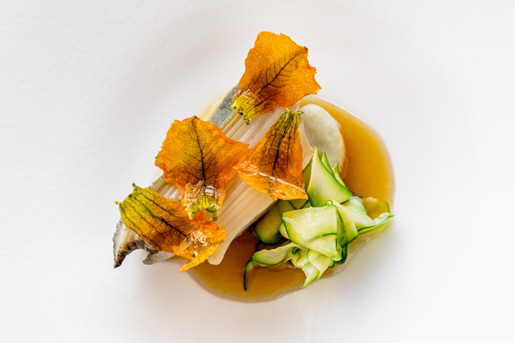 オルモー"鮑"　ズッキーニ