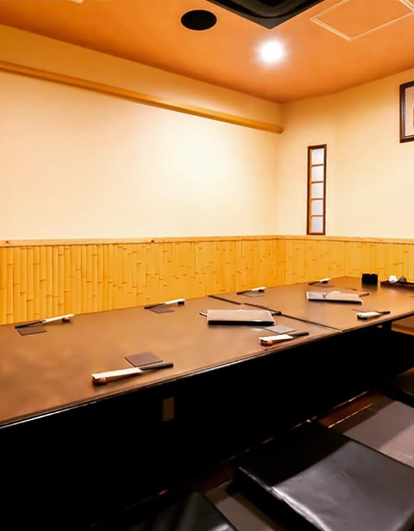 全席個室の落ち着いた空間