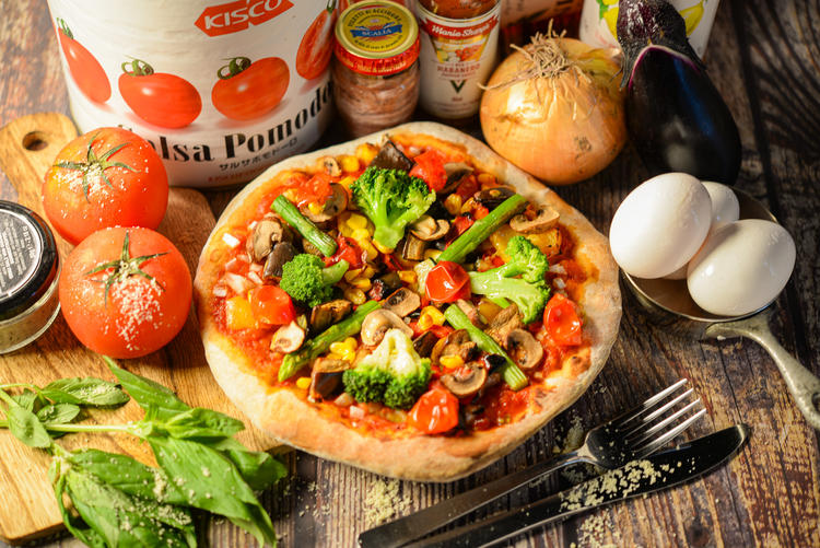 ベジタリアンメニューも提供中