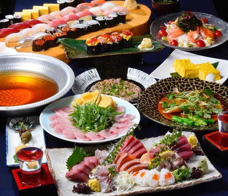 市場から新鮮なネタをご用意