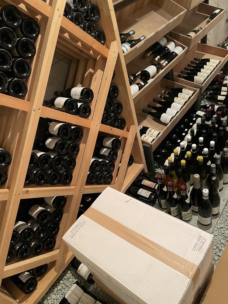 約1500本を保管できるワインセラー