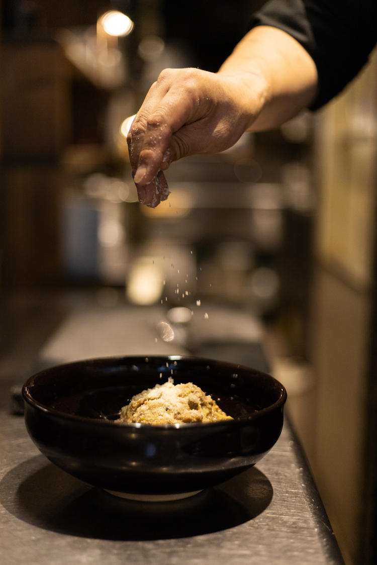 ライブ感のあるオープンキッチン