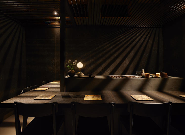 コース後は茶室でお抹茶を