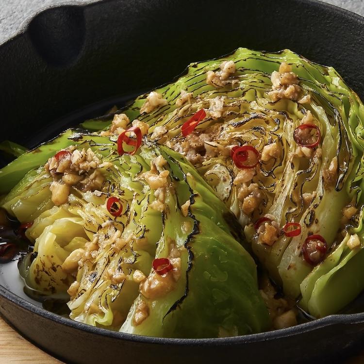 鉄板アンチョビキャベツ