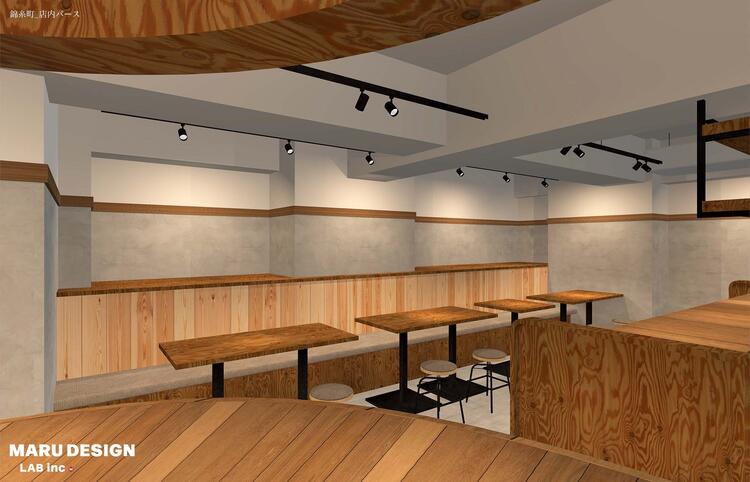 デザイナー監修のお洒落な店内！