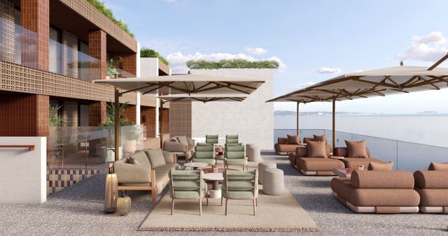 宿泊者専用ルーフトップテラス