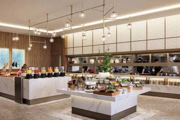 ビュッフェの調理も経験できます