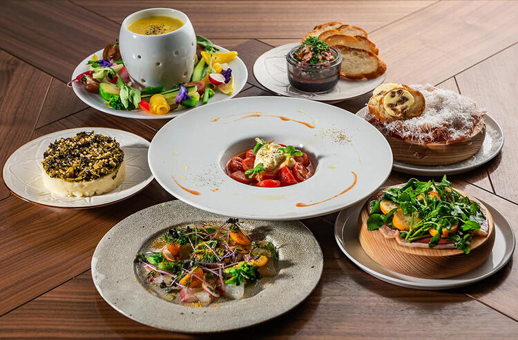 和とイタリアンが調和したオリジナル料理