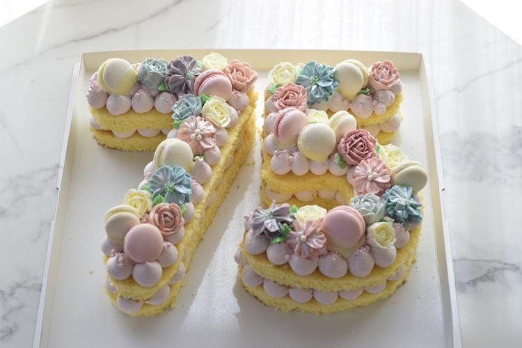 大切な記念日を彩るナンバーケーキ