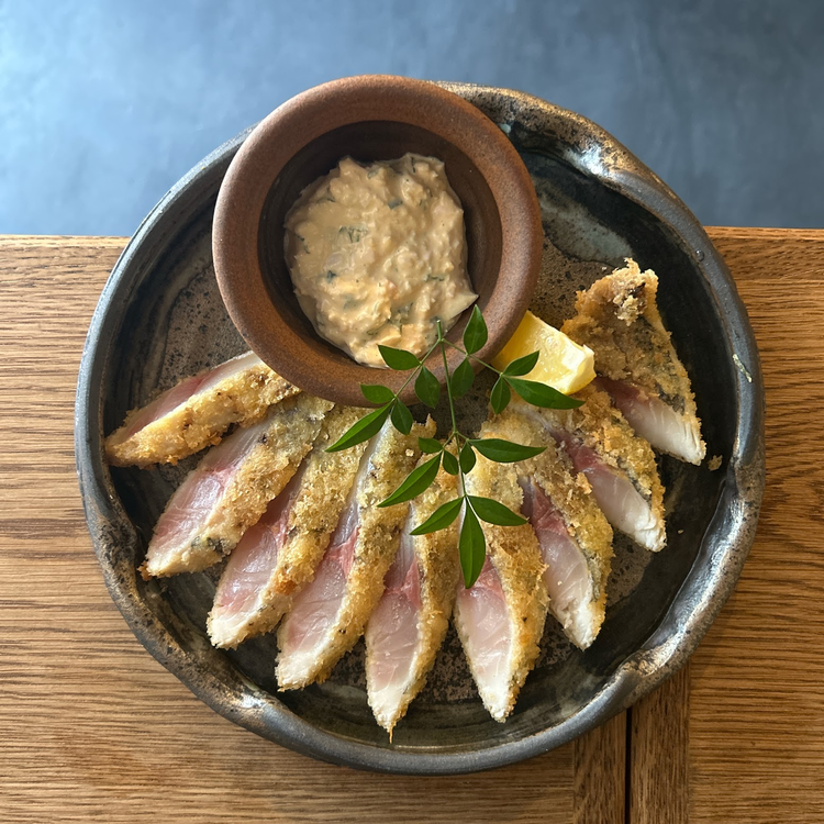 一番商品はレアアジフライのがりしそタルタ