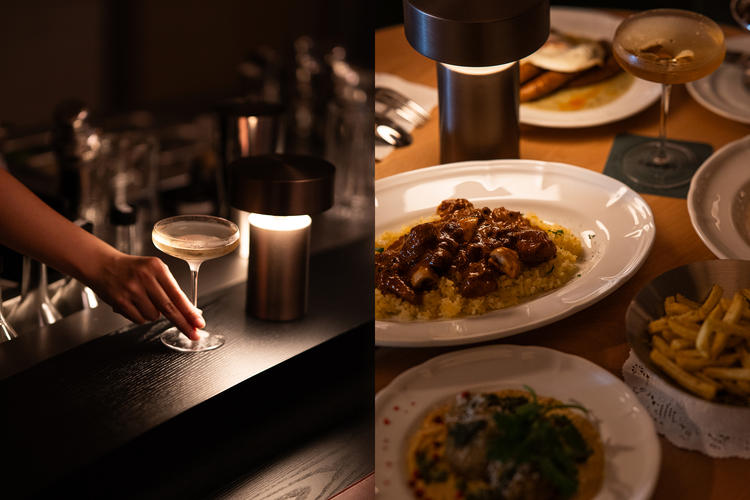 洗練されたメニュー