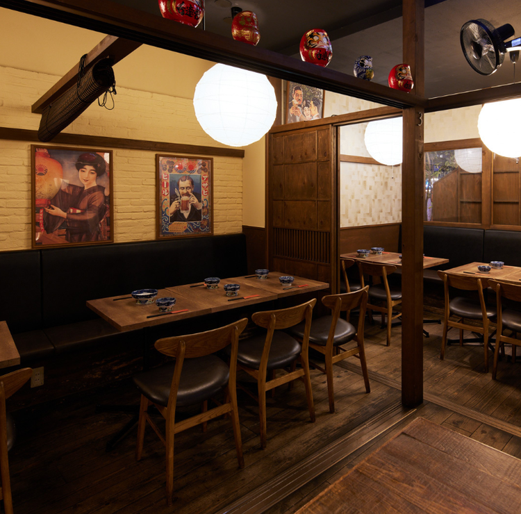 古民家を改装した味のある空間