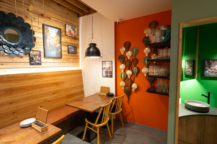 海をイメージした装飾にもこだわっています