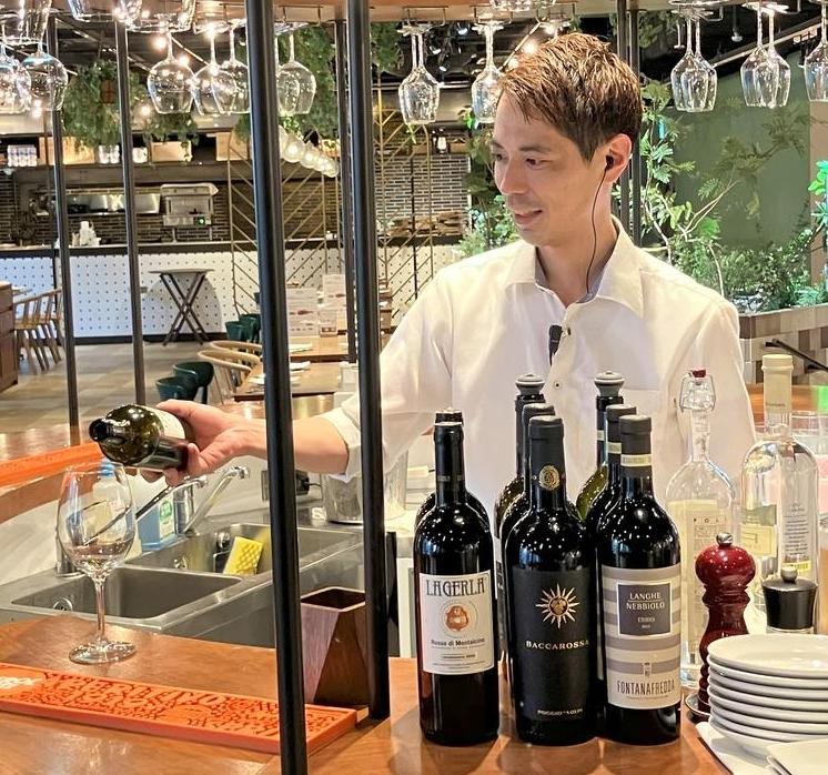 カウンターでドリンク作り★