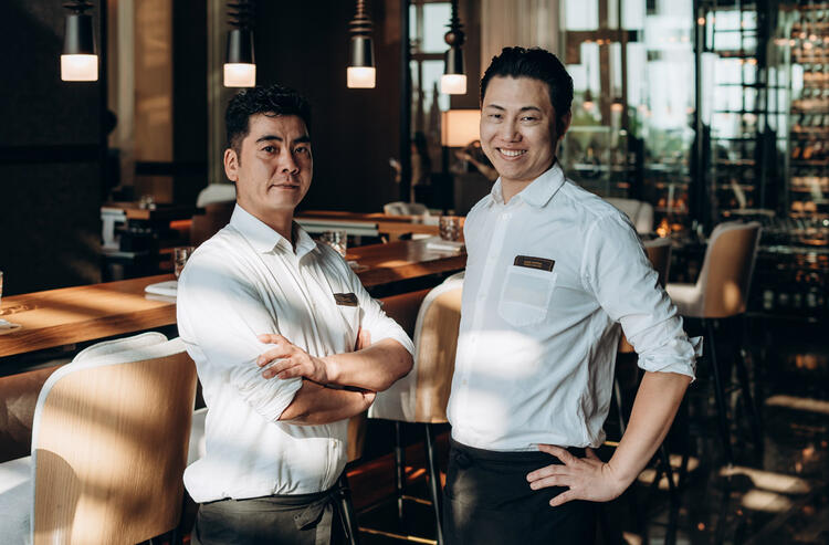 寿司の名匠と和牛の名匠が率いる店