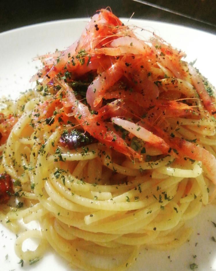 春の桜エビパスタ