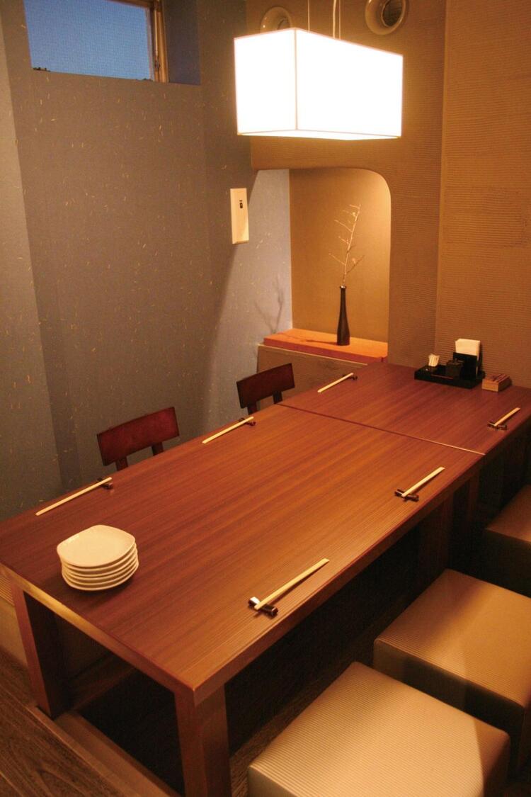 和テイストで落ち着いた雰囲気のお店♪