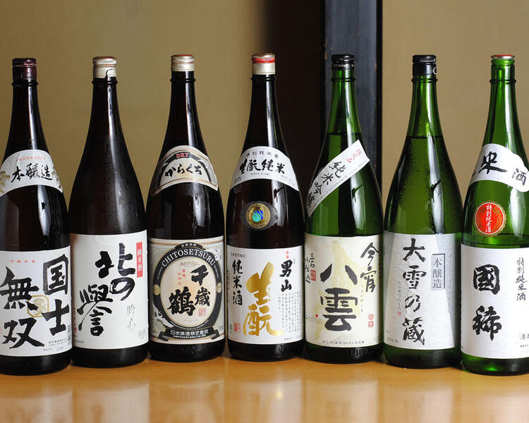 北海道ならではの地酒を多数取り揃え