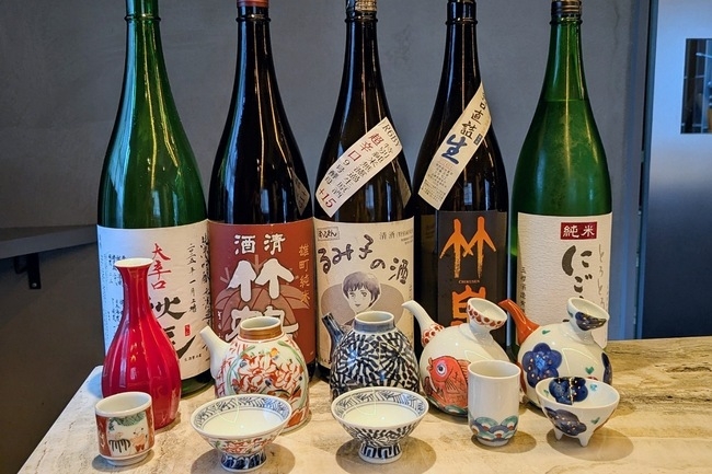 お酒も充実！こだわりの酒器でご提供♪