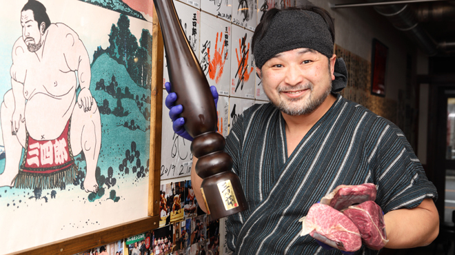 店主のパフォーマンスも好評◎