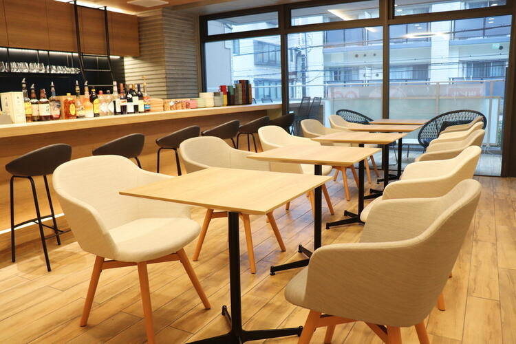 天満ではなかなかないゆったりとした店内