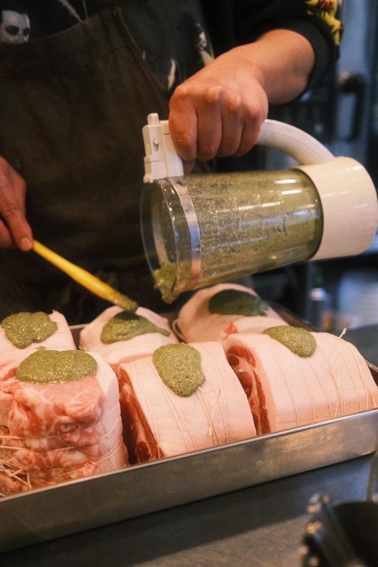 自家製のロースハム