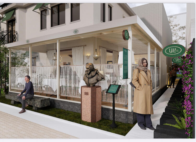 ヨーロッパ風の歴史ある建物がカフェに！