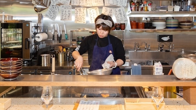 30代の女性シェフが率いるお店♪