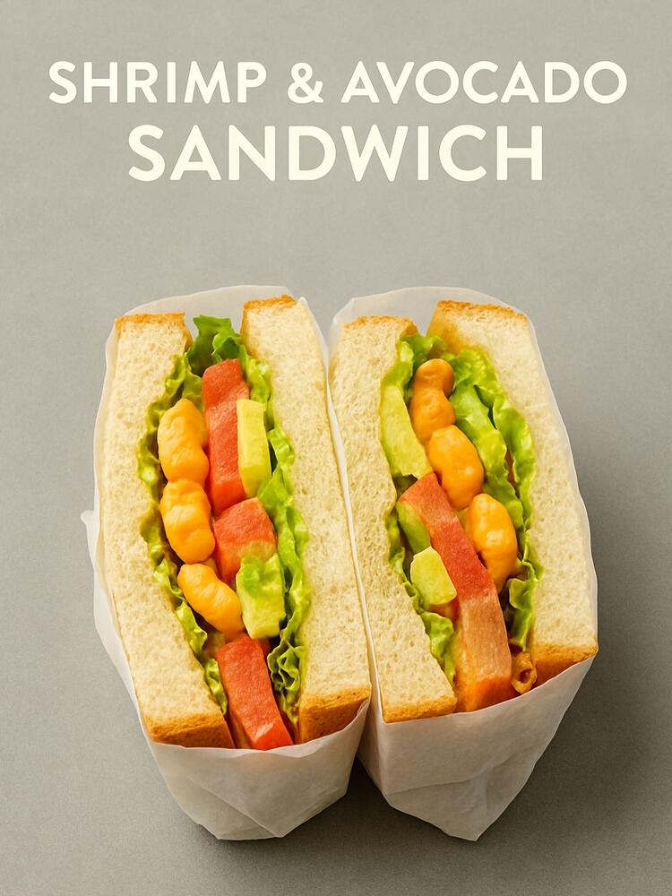 見た目も可愛いサンドイッチ