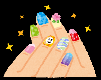 爪、髪型自由です