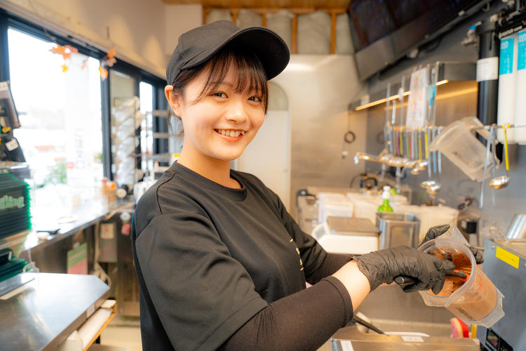 お洒落で可愛いタピオカスムージー！