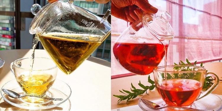 コーヒー以外に季節のハーブティーなども