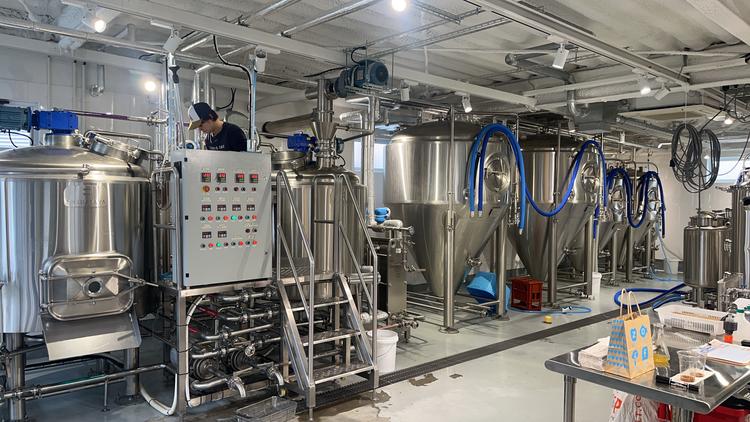 オリジナルビールの仕込みの様子⭐︎