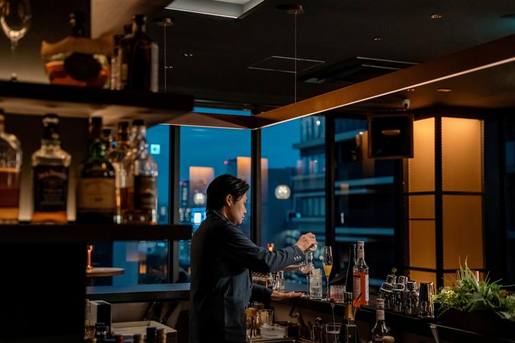 極上の雰囲気があるバーカウンター