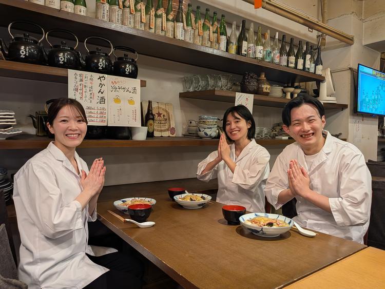 美味しいまかないもご用意しています！