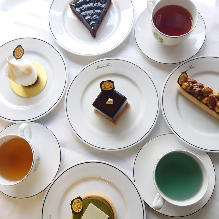 日ごと変わるお茶を使ったパティスリー